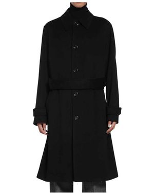 Lardini Belted Coats - Black