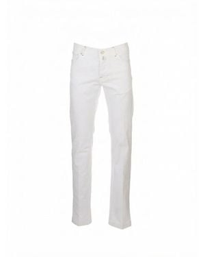 Kiton Slim-Fit Jeans - White