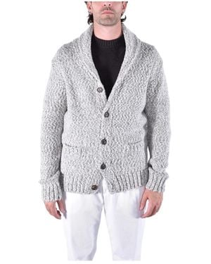 Eleventy Vest Met Sjaalkraag - Grijs