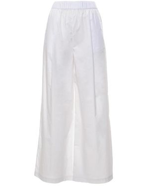 Patrizia Pepe High-Waist Palazzo Broek - Wit