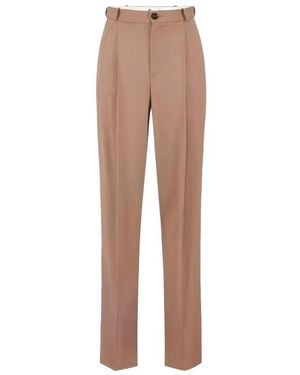 Elisabetta Franchi Tapered Trousers - Marrón
