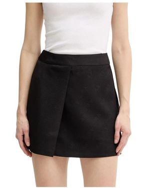 ARMANI EXCHANGE Rokken ,Zwart ,Polyester Jacquard Logo Minirok