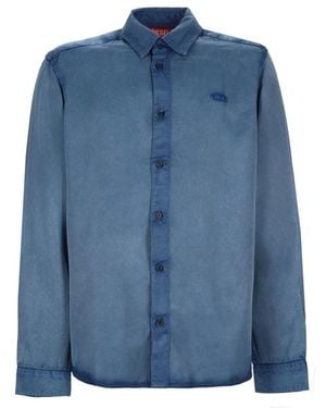 DIESEL Overhemden ,Blauw ,Denim S-Holg Shirt