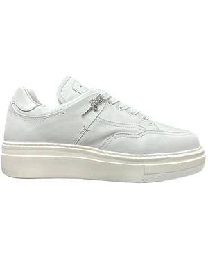 Cesare Paciotti Weiße Low-Top-Sneaker
