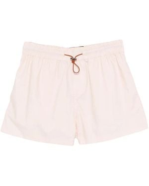 Plan C Korte Broeken ,Roze ,Katoen Shorts Met Trekkoord