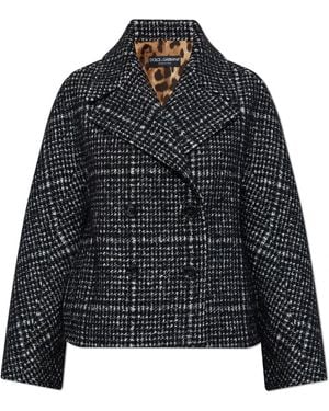 Dolce & Gabbana Double-Breasted Coats - Negro