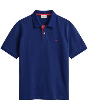 GANT Contrast Piqué Polo - Blauw