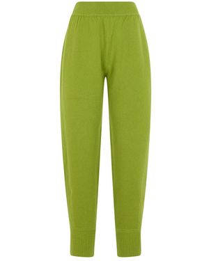 Alberta Ferretti Broeken ,Groen ,Wol Athletic Broek