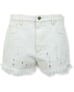Isabel Marant Denim Shorts - Blanco