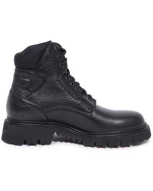 Doucal's Lace-Up Boots - Blue