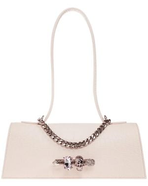 McQueen Tassen ,Roze ,Leer Leren Tas Met Juwelen
