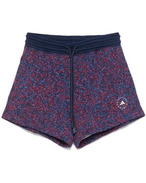 adidas By Stella McCartney Lila Shorts Mit Elastischem Bund Und Taschen - Blau