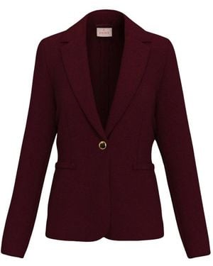 Marella Jassen ,Rood ,Leer Aris Blazer - Paars