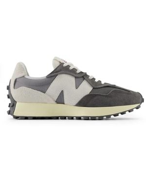 New Balance Graue Und Weiße Sneakers 327