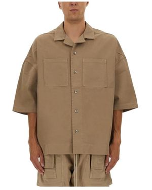 Rick Owens Short Sleeve Shirts - Marrone
