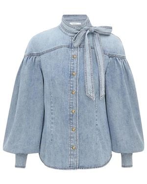 Zimmermann Denim Shirts - Bleu