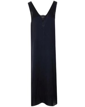 Zadig & Voltaire Kleedjes ,Zwart ,Satijn Renzo Satin Dress - Blauw