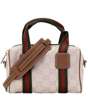Gucci Tassen ,Veelkleurig ,Leer Mini Schoudertas - Bruin