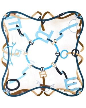Borbonese Silky Scarves - Blu