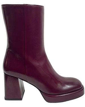 Evaluna Heeled Boots - Purple