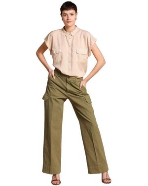 Mason's Wide Trousers - Metallic