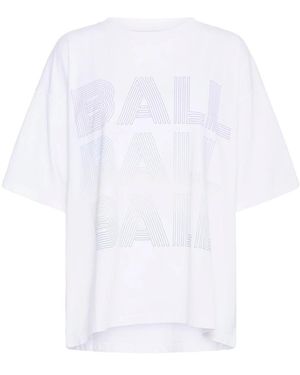 Ball Oversized tee mit breiten ärmeln - Weiß