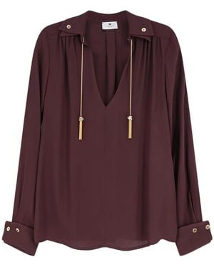 Elisabetta Franchi Shirt Viscose - Purple