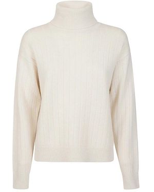 Eleventy Truien & Vesten ,Wit ,Wol Maglia Dolcevita A Costa