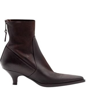 Elena Iachi Heeled Boots - Brown