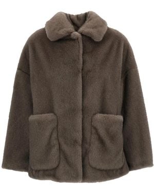 Herno Faux Fur & Shearling Jackets - Marrone