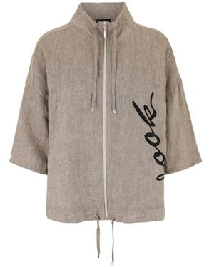 Doris Streich Leinenjacke - Grau