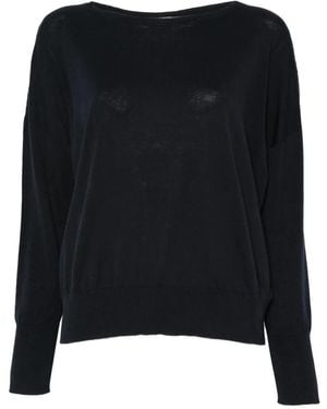Zanone Round-Neck Knitwear - Noir
