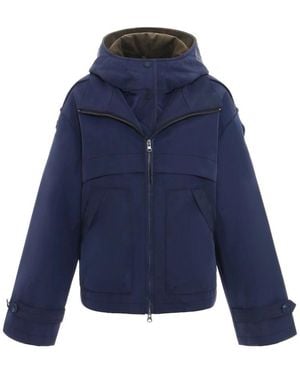 Urbancode Parka Corta Con Capucha Desmontable - Blauw