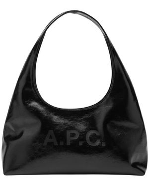 A.P.C. Hobo Schultertasche - Schwarz