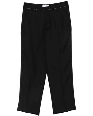 Costumein Broeken ,Zwart ,Wol Dallas Straight Broeken
