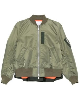 Sacai Nylon Twill Blouson - Groen