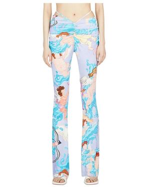 Marco Rambaldi Wrapped Printed Leggings - Blau