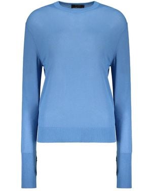 Moorer Round-Neck Knitwear - Blu
