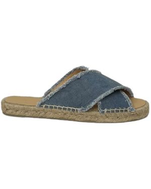 Castañer Palmblatt Sandale - Blau