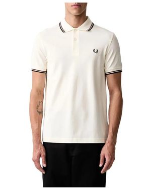Fred Perry Tops ,Katoen Polo Shirt - Wit
