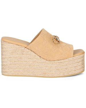 Gucci Wedges - Natural