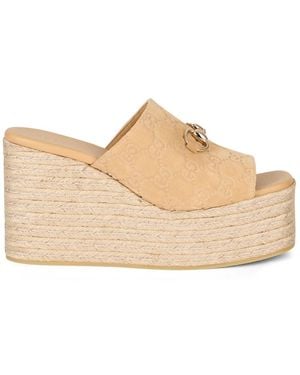 Gucci Wedges - Natural