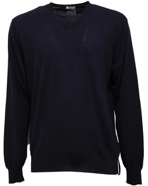 Hōsio Ius17100M02 V-Ausschnitt Pullover - Blau