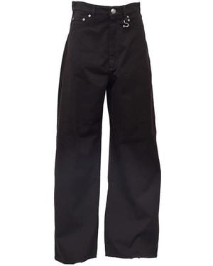Sportmax Wide Trousers - Negro