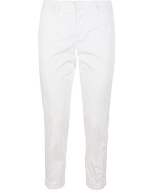 Fay Slim-Fit Pants - White
