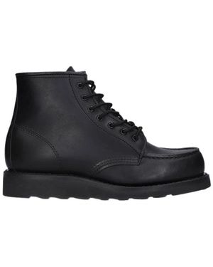 Red Wing Strapazierfähige, Dreifach Genähte Stiefel - Schwarz