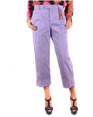 The Gigi Cropped Trousers - Purple