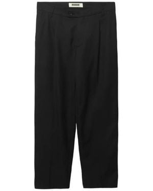 Woodbird Broeken ,Zwart ,Polyester Wbben Pantalon