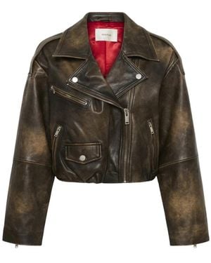 Gestuz Leather Jackets - Verde