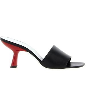 Vicini Schoenen ,Zwart ,Leer Lavenue Sabot